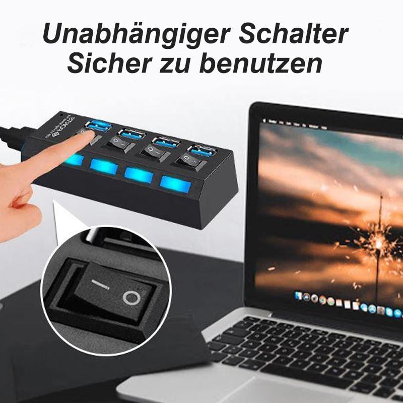 Hoge-snelheid USB-hub met meerdere poorten