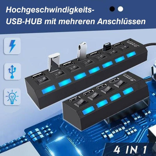 Hoge-snelheid USB-hub met meerdere poorten