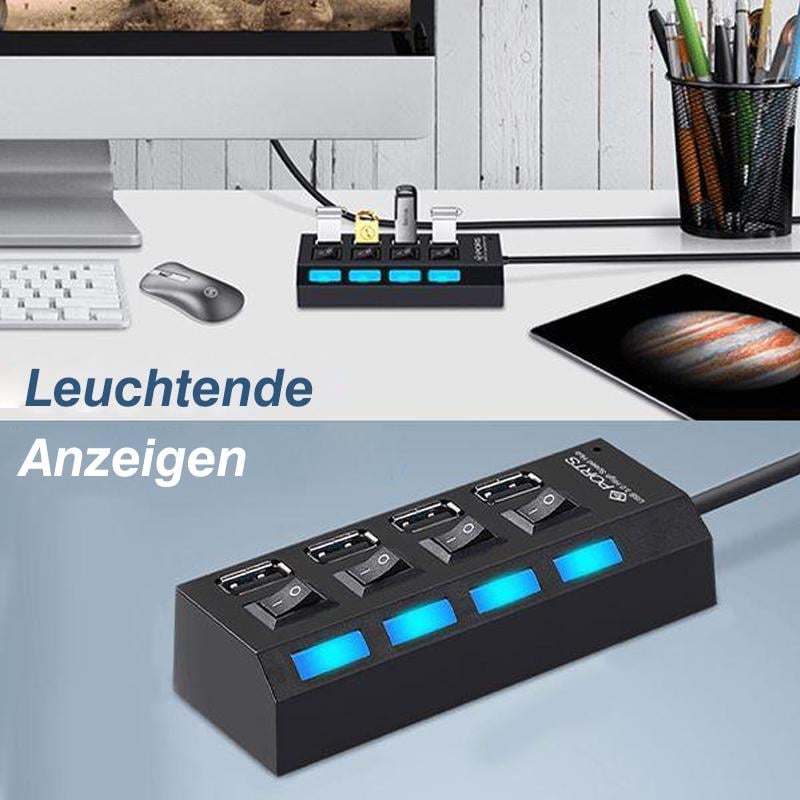 Hoge-snelheid USB-hub met meerdere poorten